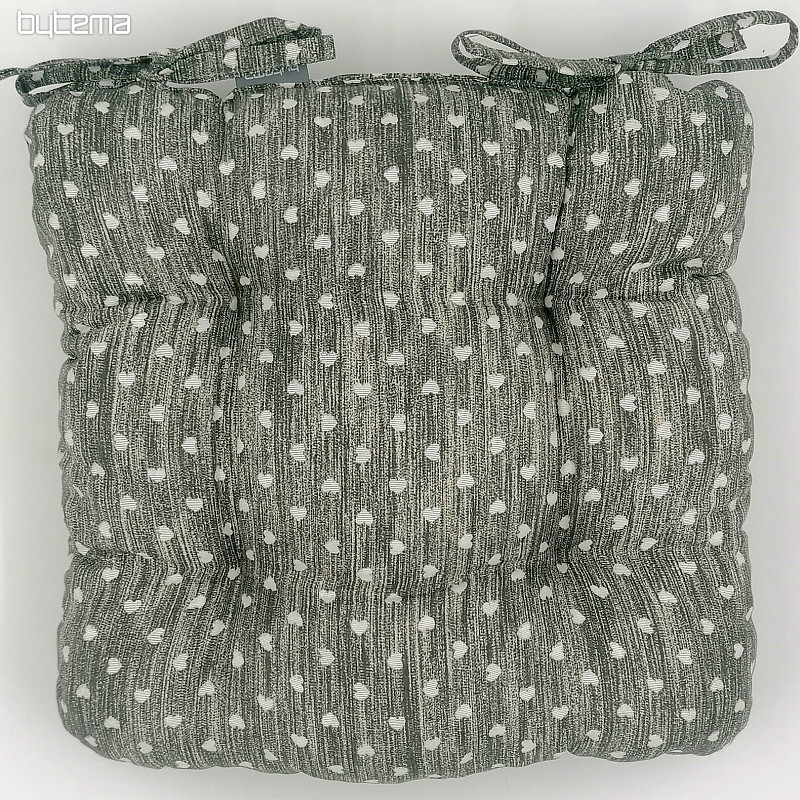 Coussins de chaise Srdíčko gris foncé