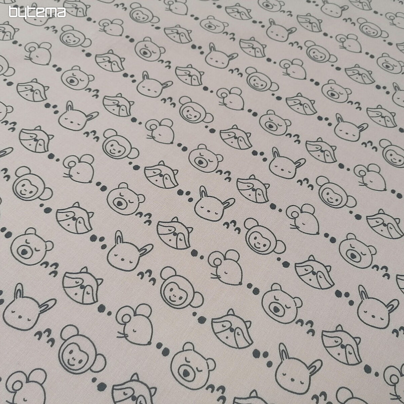 Tissu à peindre - animaux