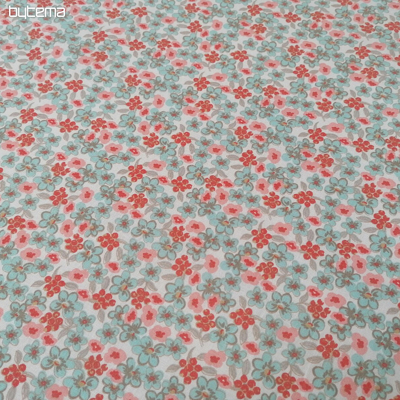 Tissu coton Fleurs Lilas