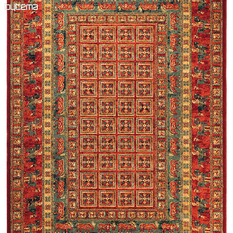 Tapis de luxe en laine JENEEN 527 bordeaux