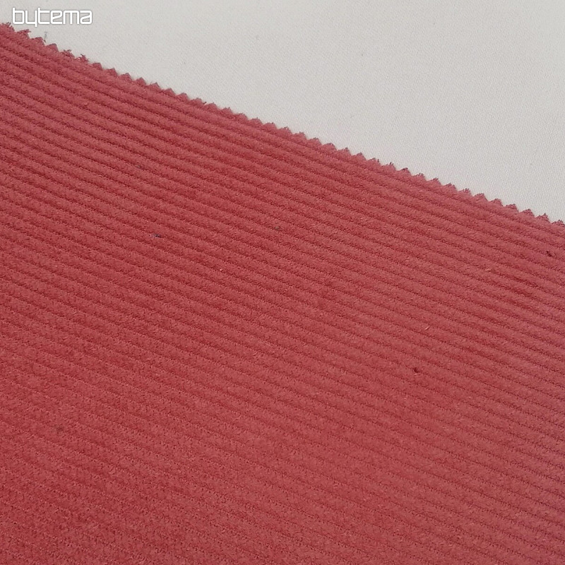 Tissu coton velours côtelé - paprika