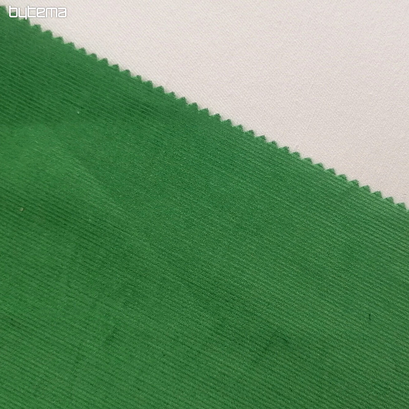 Tissu coton Velours côtelé fin - vert