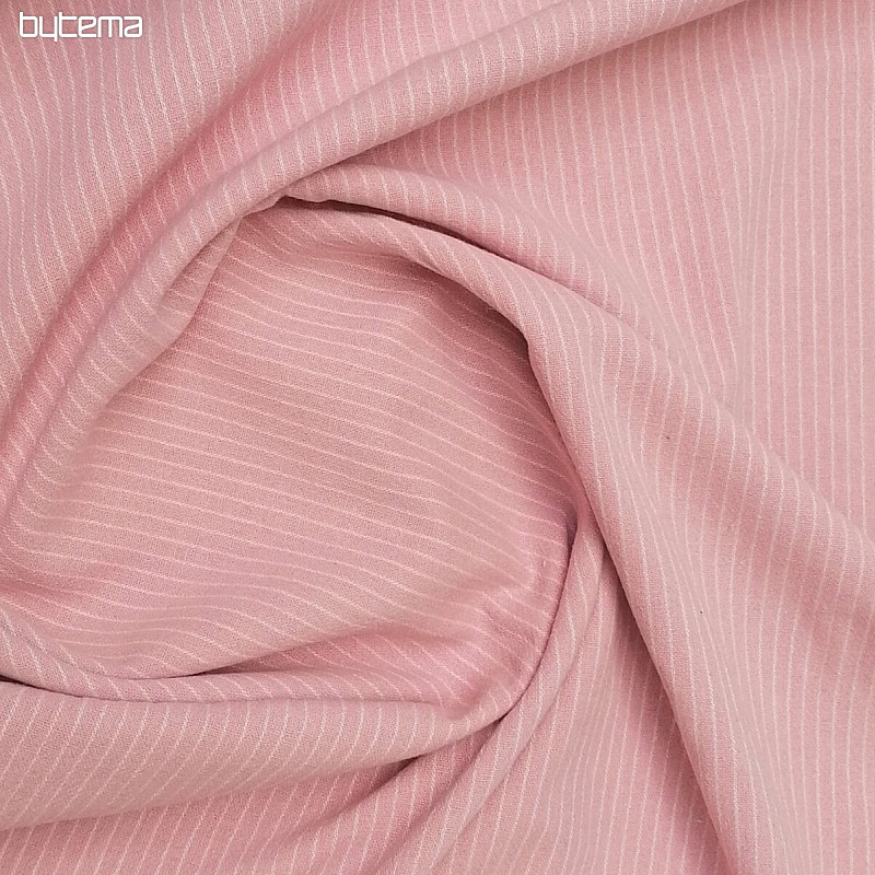 Tissu déco Tisfin rose/blanc