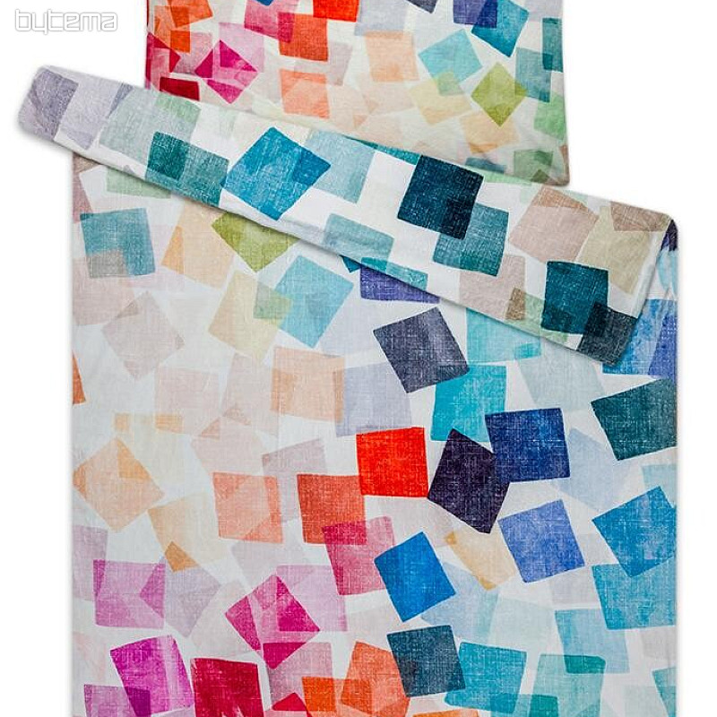 Literie en microfibre Microflannel - cubes colorés