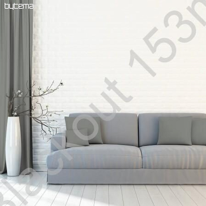 Tissu décoratif BLACKOUT pour rideaux gris foncé 153