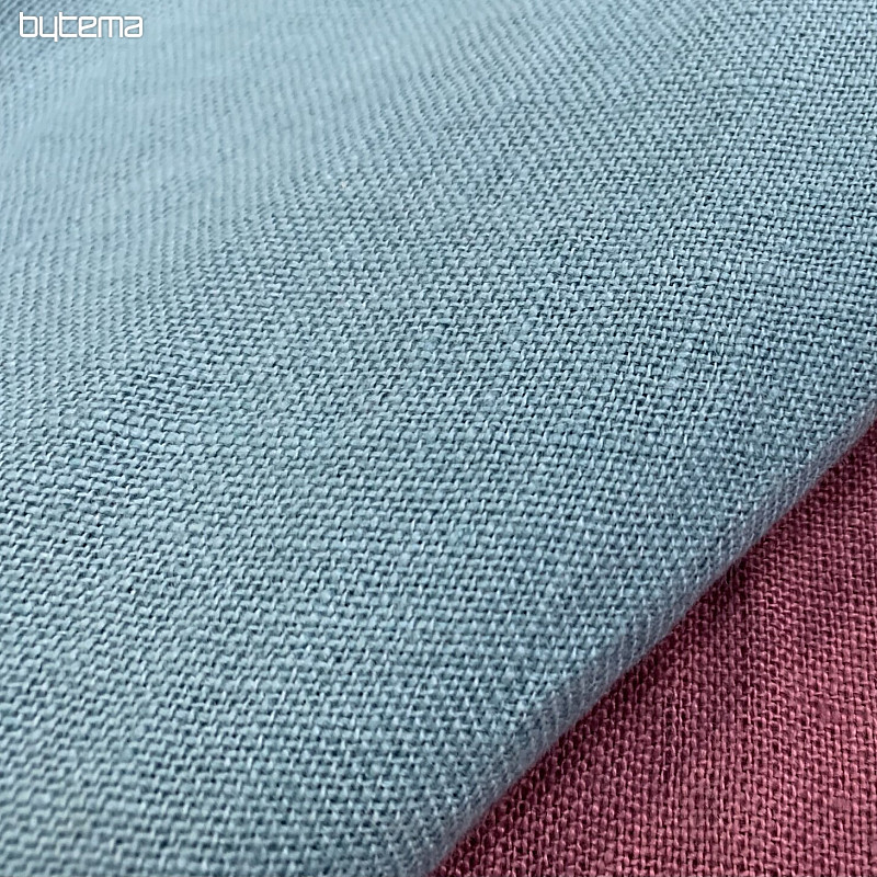 Tissu lin - turquoise clair