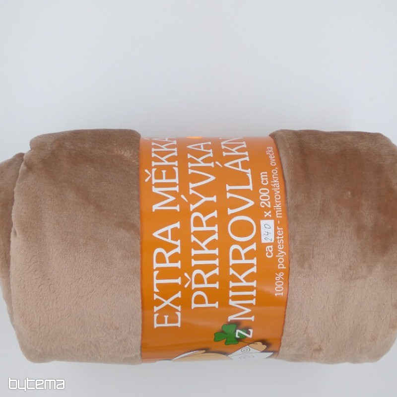 COUVERTURE MICROFLANELLE CHOCOLAT