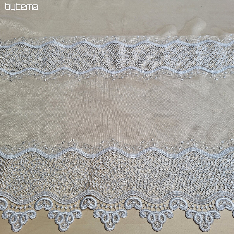 Rideau brodé de luxe GERSTER 11786/0001