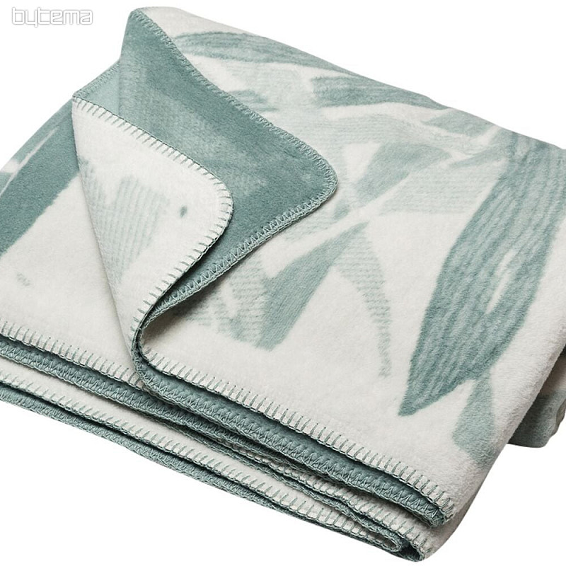 Couverture en coton BAMBOO feuilles vertes 2218/51