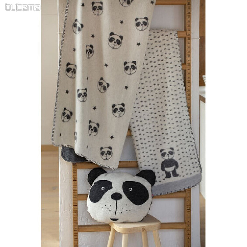 Couverture enfant PANDA 2212/60 ivoire 75x100