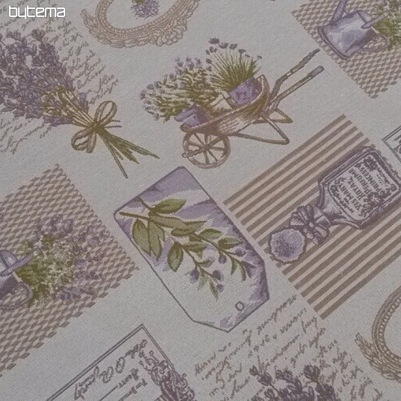Nappe tapisserie, châle LAVANDE