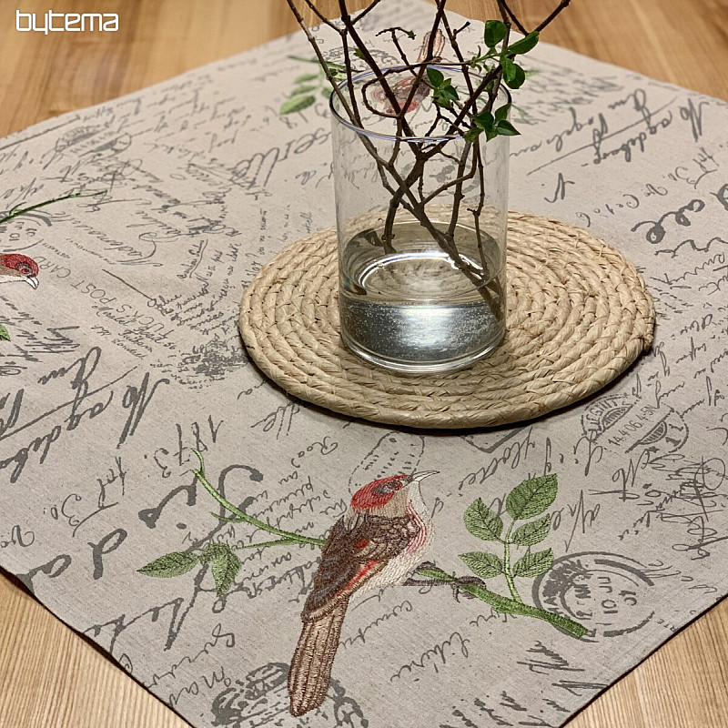 Nappe et écharpe OISEAUX