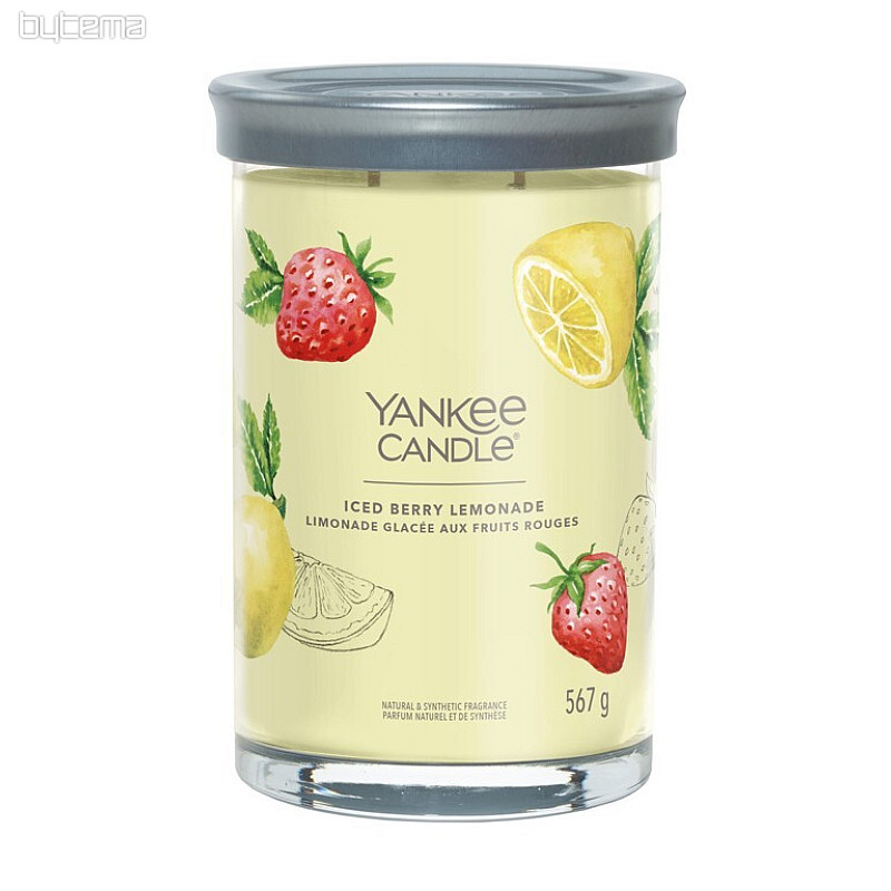 bougie YANKEE CANDLE parfum ICED BERRY LEMONADE TUMBER LARGE 2 mèches