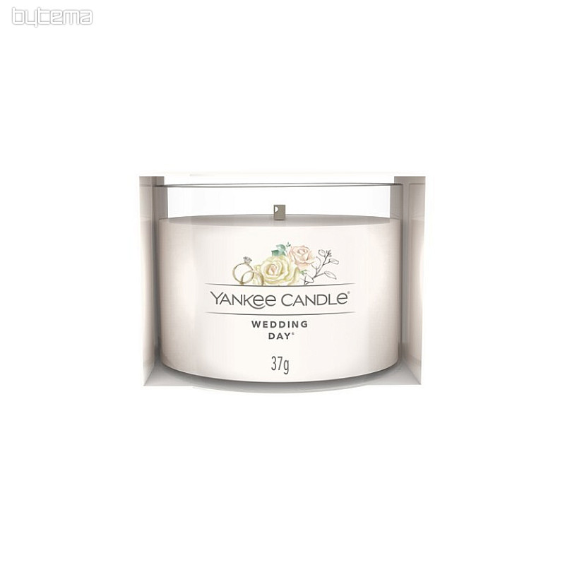 bougie YANKEE CANDLE parfum WEDDING DAY en verre 37g