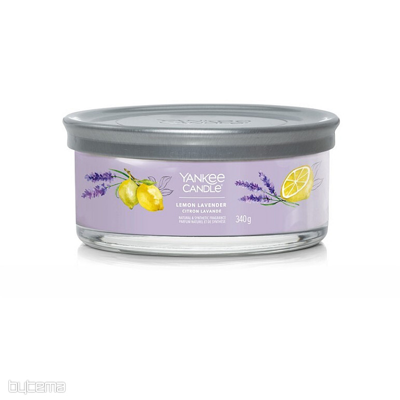 BOUGIE YANKEE - TUMBER CITRON LAVANDE MOYENNE 5 mèches