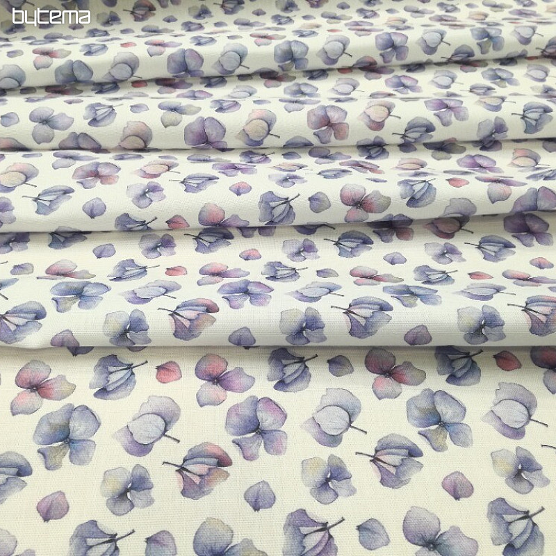 Tissu déco Fleurs violettes