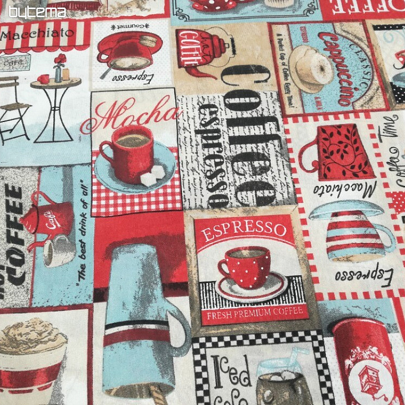 Tissu décoratif TEMPS DU CAFÉ