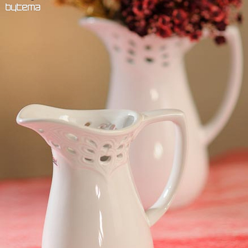 Vase LACE JUG blanc