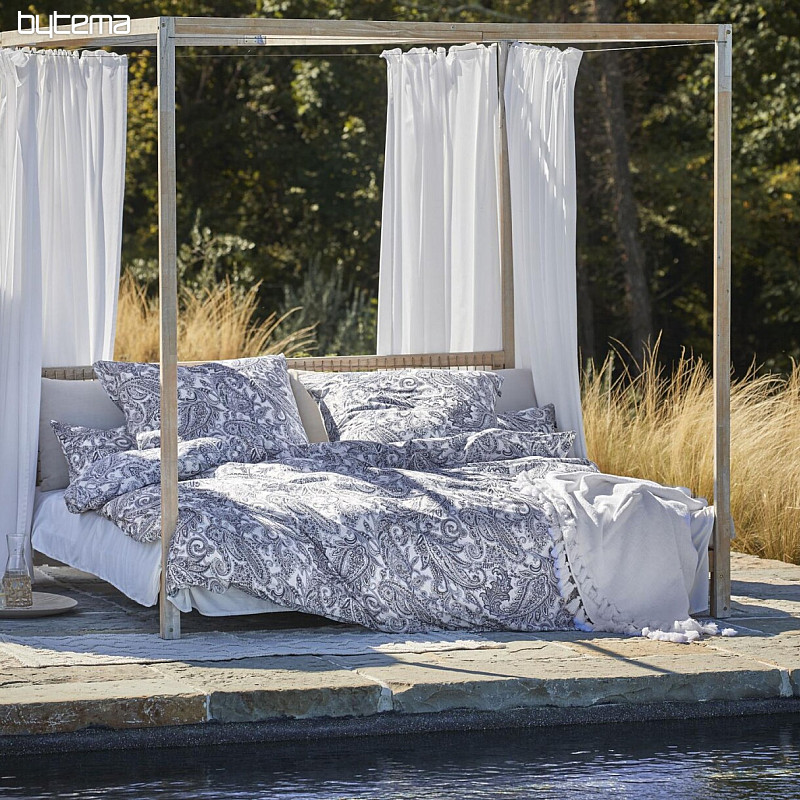 IRISETTE literie de luxe en satin FLORENZ 8447-20 BLEU