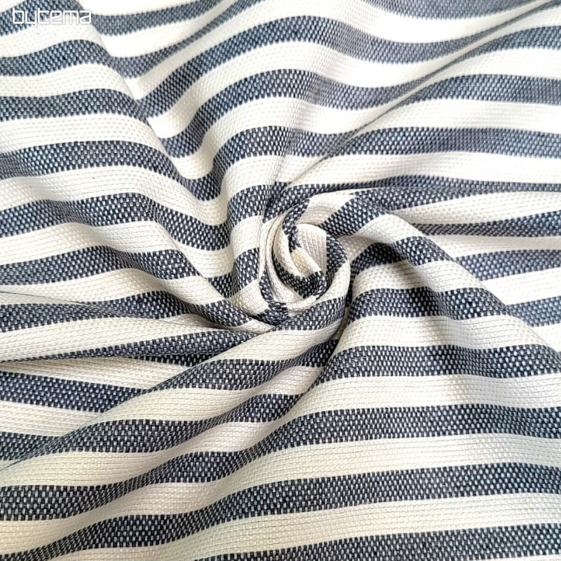 Tissu déco LEO GRIS rayure grise