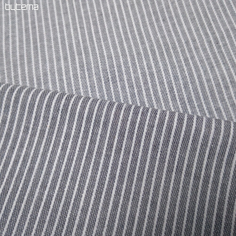Décor. tissu RAYURE GRIS CLAIR