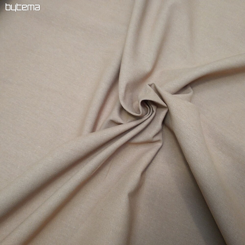 Tissu coton TEINTURE CARAMEL