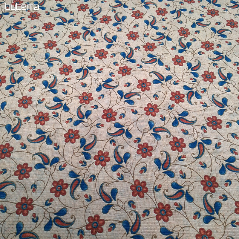 Tissu décoratif GINA BLEU