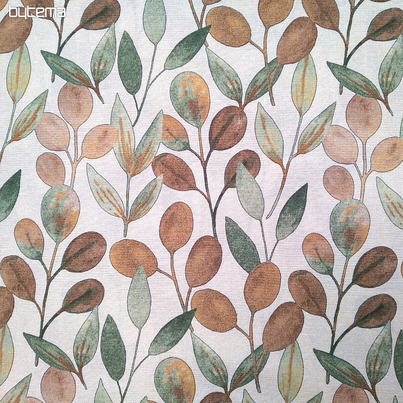 Tissu décoratif HOJAS FEUILLES VERTES