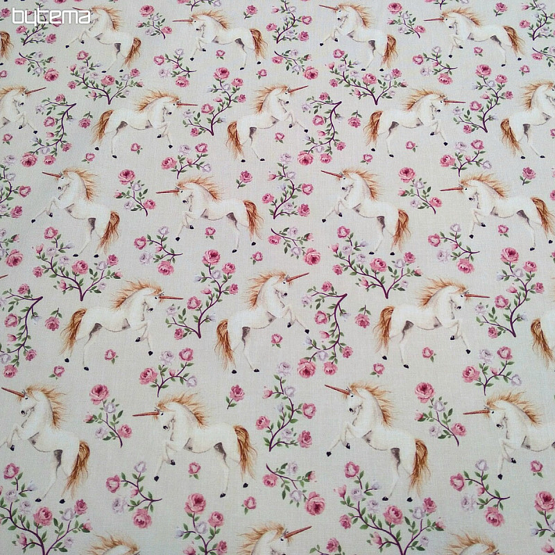 Tissu en coton LICORNE