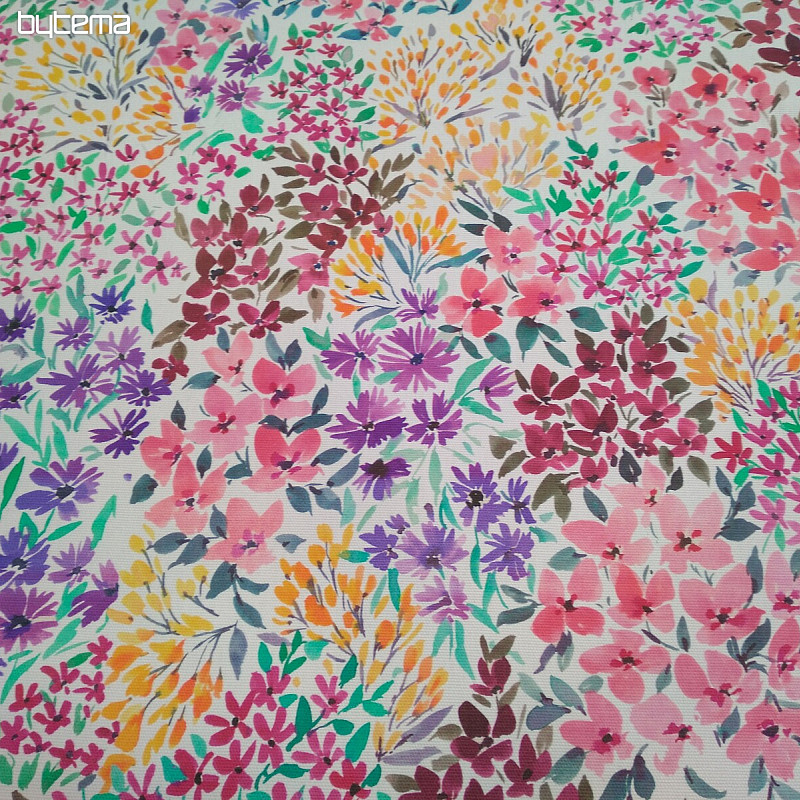 Tissu décoratif JARDIN FLEURI