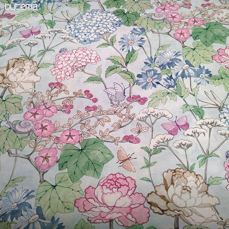 Tissu décoratif PARADIS FLEURS