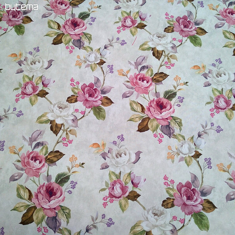 Tissu décoratif CHÂTEAU ROSE