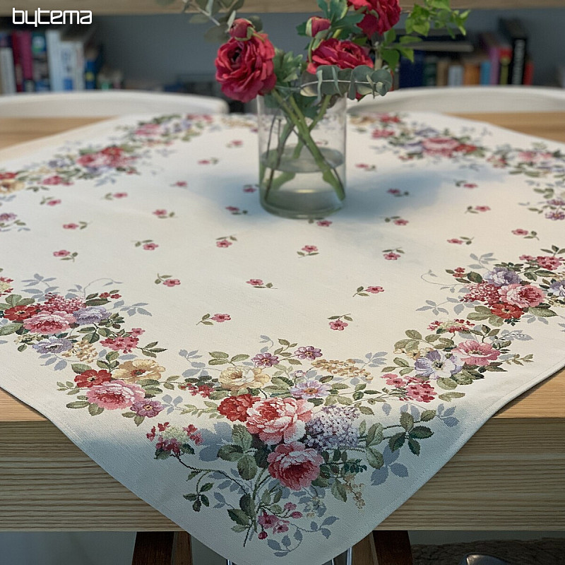 Nappe et foulard tapisserie KYTICE BORDURA