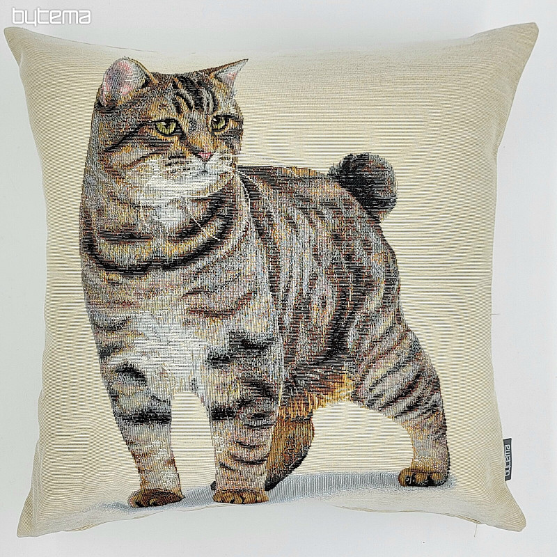 Housse de coussin tapisserie CHATON