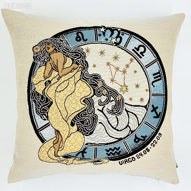 Housse de coussin tapisserie VIERGE