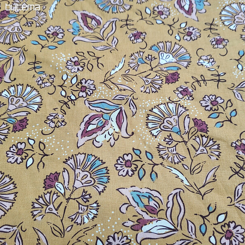 Tissu décoratif ROSE CARAMEL