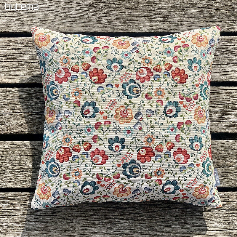 Housse de coussin tapisserie FOLKLOR II