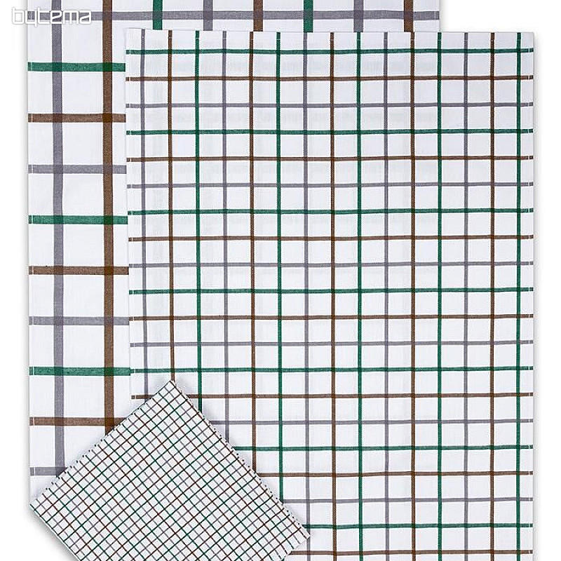Torchons jacquard MIX CHECK VERT