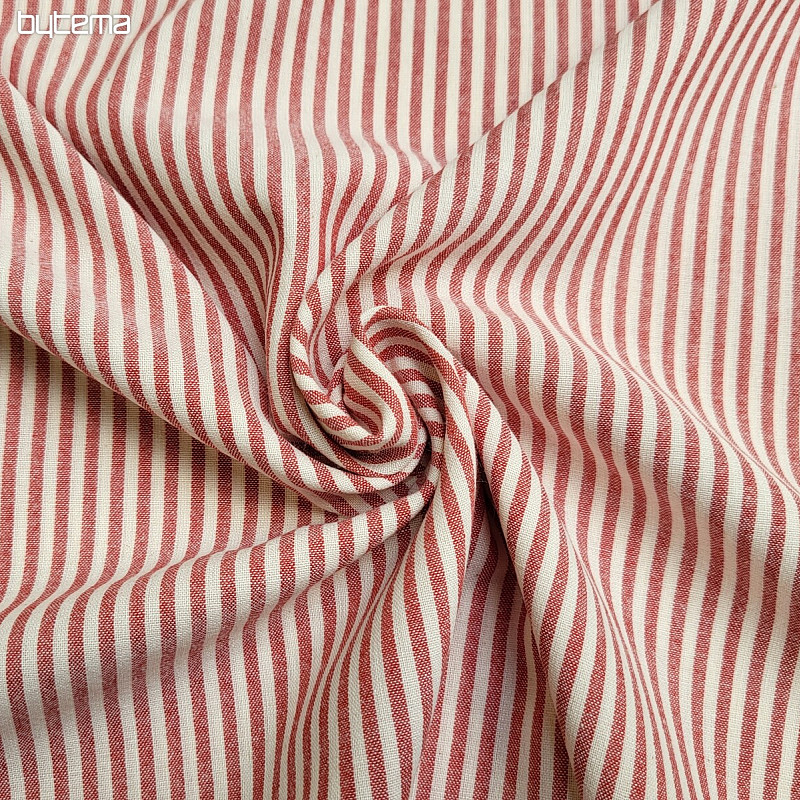 Tissu décoratif RAYTIS ROUGE ROUGE