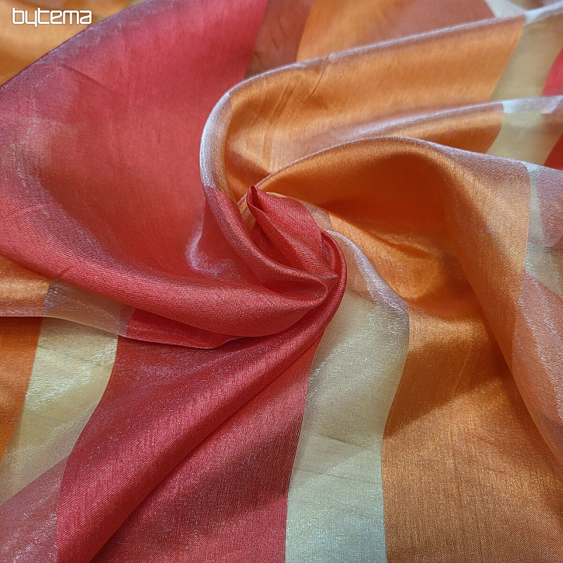 Organza RAYURES DE FEU
