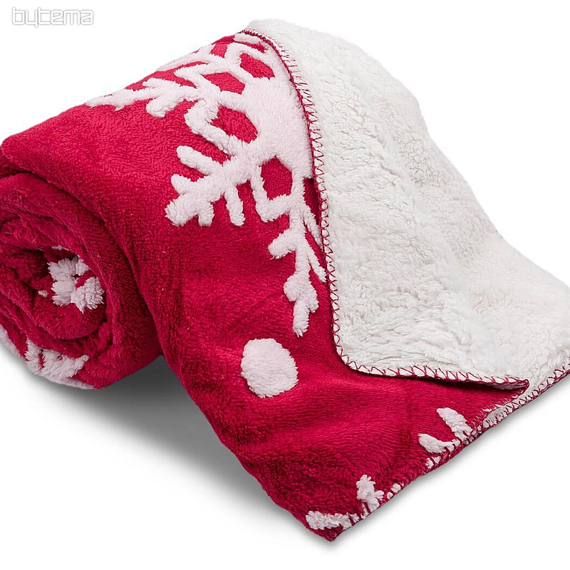 couverture Mouton NOËL ROUGE 150x200