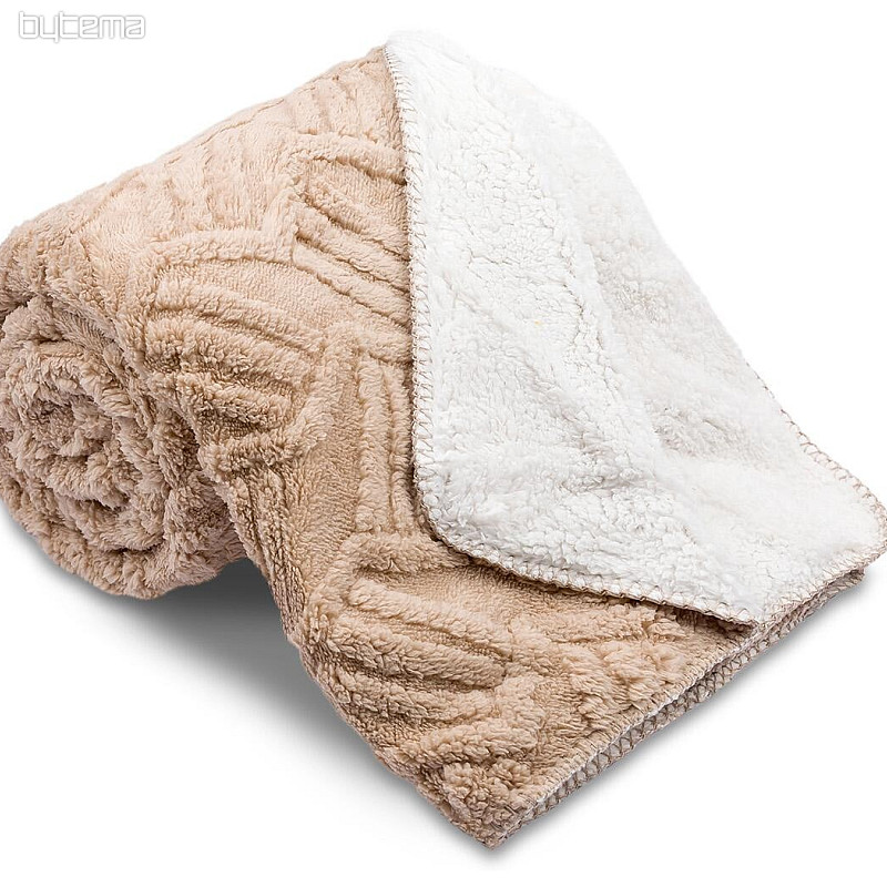 couverture Mouton LINKY CHOCOLAT 150 x 200
