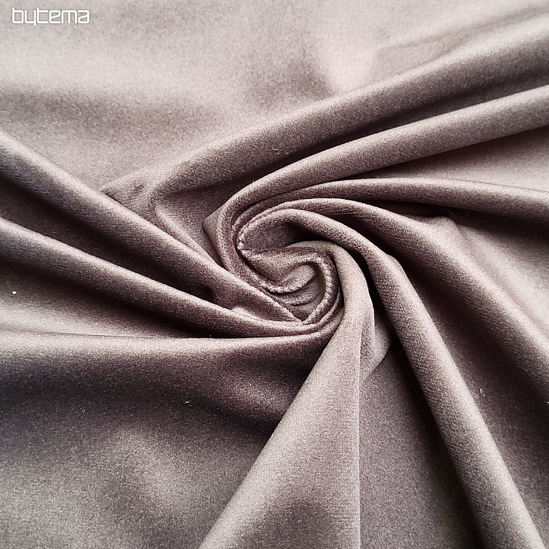Tissu décoratif en velours RIVIERA TM. BRUN