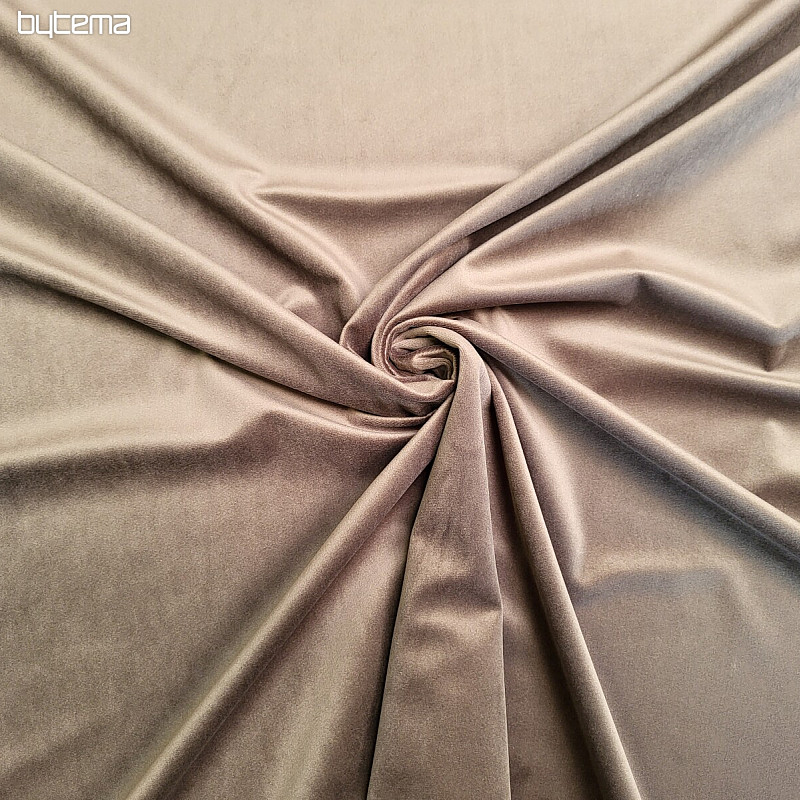 Tissu de décoration velours RIVIERA TAUPE
