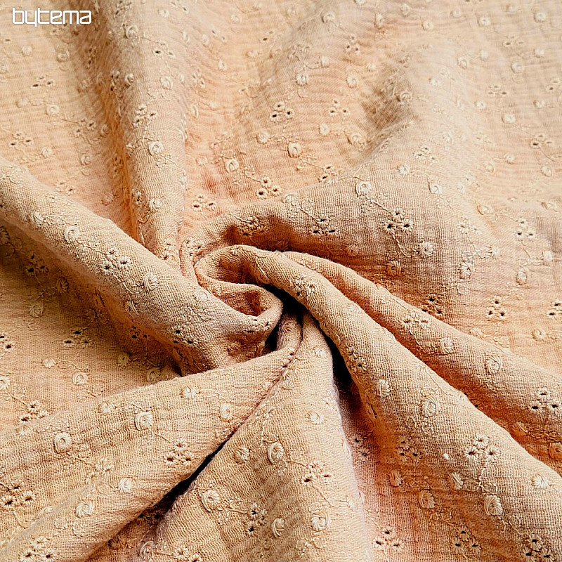 Mousseline brodée CAMEL