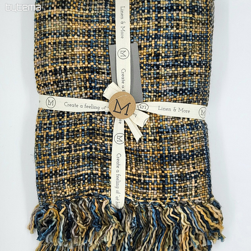 Plaid luxe YARA WOLF BROWN bleu