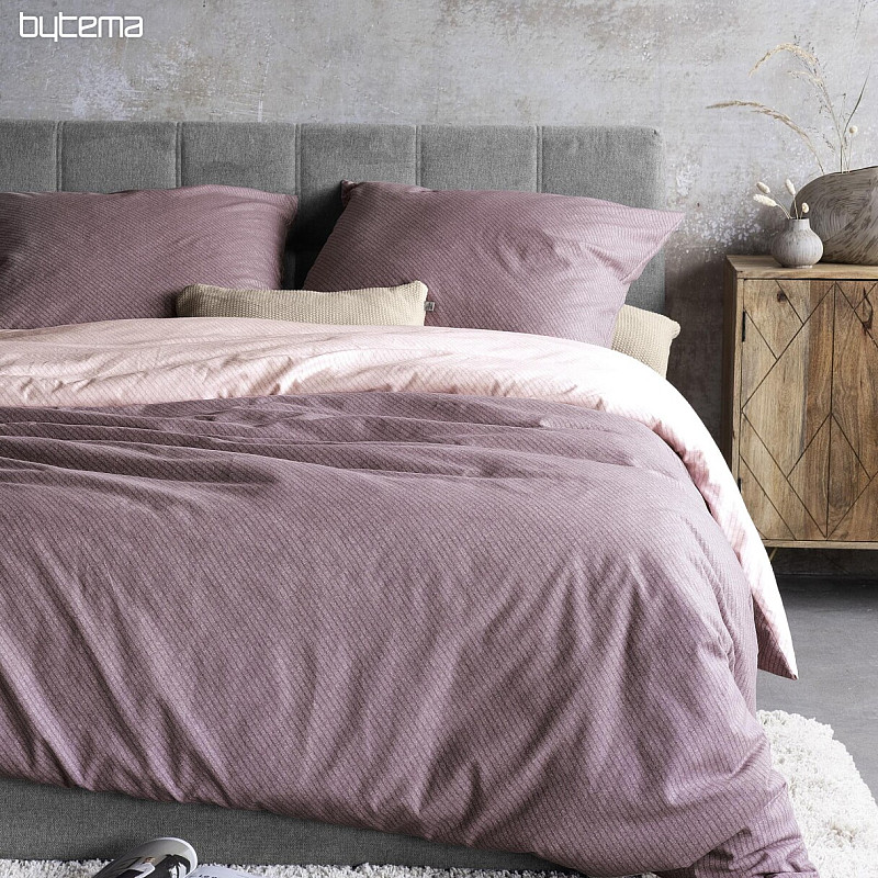 Literie de luxe en flanelle IRISETTE KOALA vieux rose