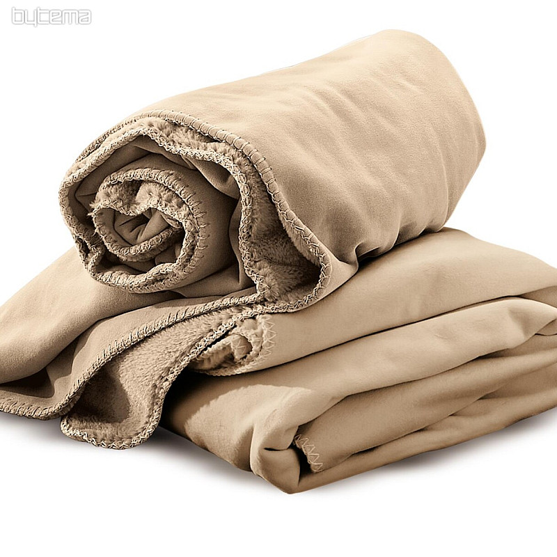 Couverture microfibre IRISETTE CAMEL