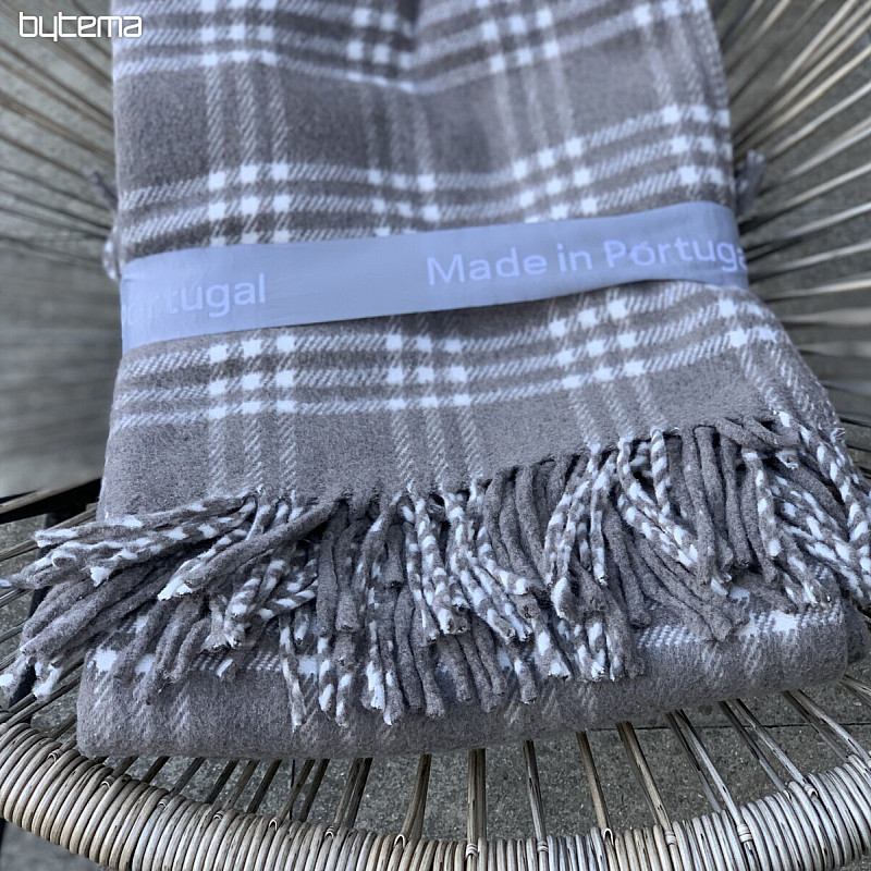 Couverture KÁRO GRIS BEIGE
