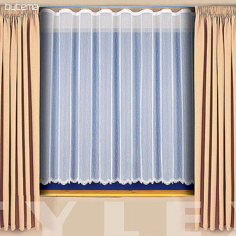Rideau vitrail A3787 blanc